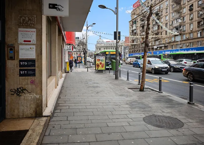 Stepup Apartment, Center Bucharest, Magheru Blvd View, Elegant Daire